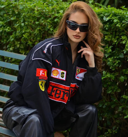 Black Ferrari Scuderia Race Jacket